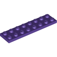 Lego destička 2x8, tmavě fialová (6109931)